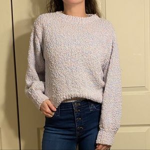 Chelsea & Theodore - pink and blue sweater